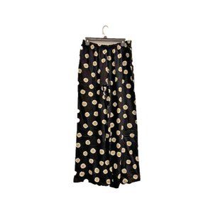 Refinery29 Women's Black Contemporary Polka Dot Lounge Pants Size M JJ415AFA